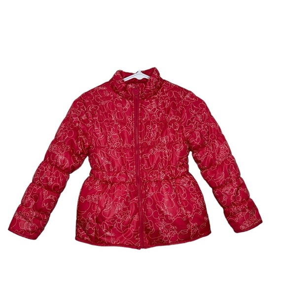 Disney Other - Girls Minnie Mouse Disney Pink Puffer Jacket Size 7/8